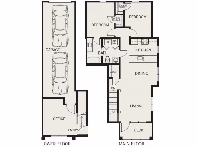 Puyallup 2x2 O102 floor plan